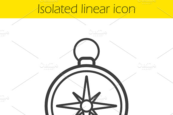 Compass Icon. Vector