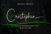 Christophia - Stylish Handwritten, a Script Font by Basnistudio (Thumbnail 1 of 5)