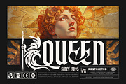 Zentras Typeface, a Blackletter Font by alit design (Thumbnail 6 of 17)
