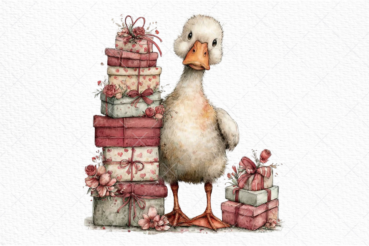 Whimsical Spring Duck Clipart Bundle, an Illustration by Craft Nest (Photo 10 of 10)