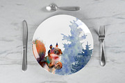 Forest animals.Sublimation printing, an Animal Illustration by ElliaArt (Thumbnail 9 of 9)