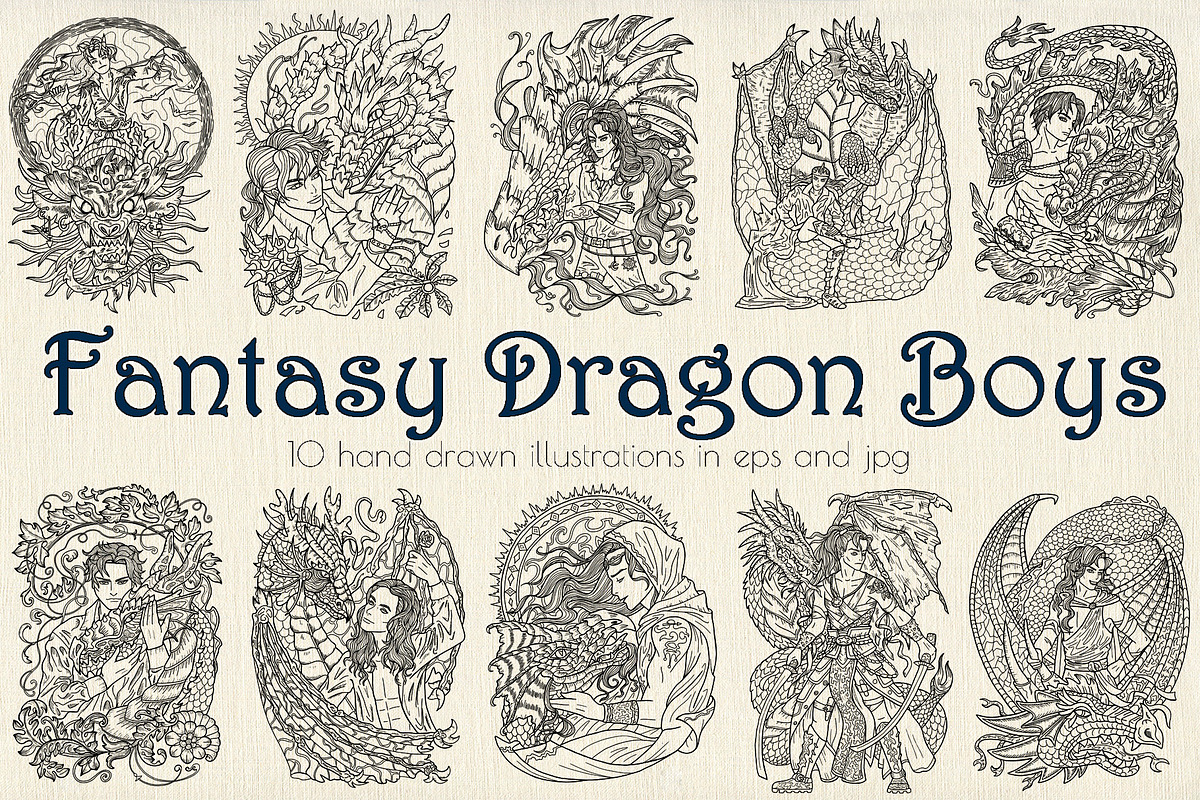 Dragon Boys Manga Style, an Animal Illustration by Samiramay (Photo 1 of 5)
