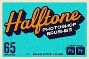 Halftone Photoshop Brushes, a Brush Add-On by Brian Ritter Design (Thumbnail 1 of 9)