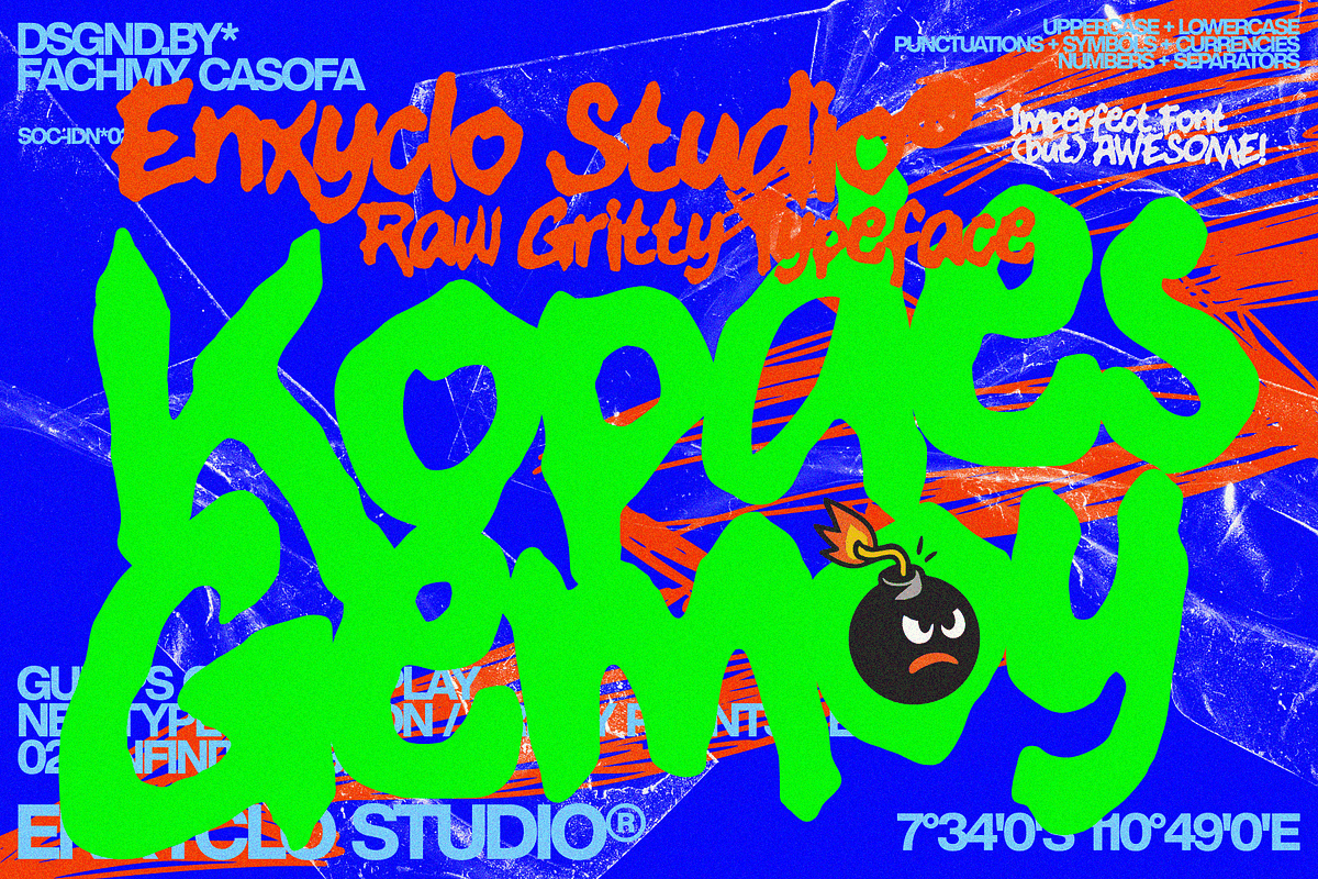 KOPDES GEMOY — Urban Branding Font, a Handwritten Font by Enxyclo Studio (Photo 1 of 10)