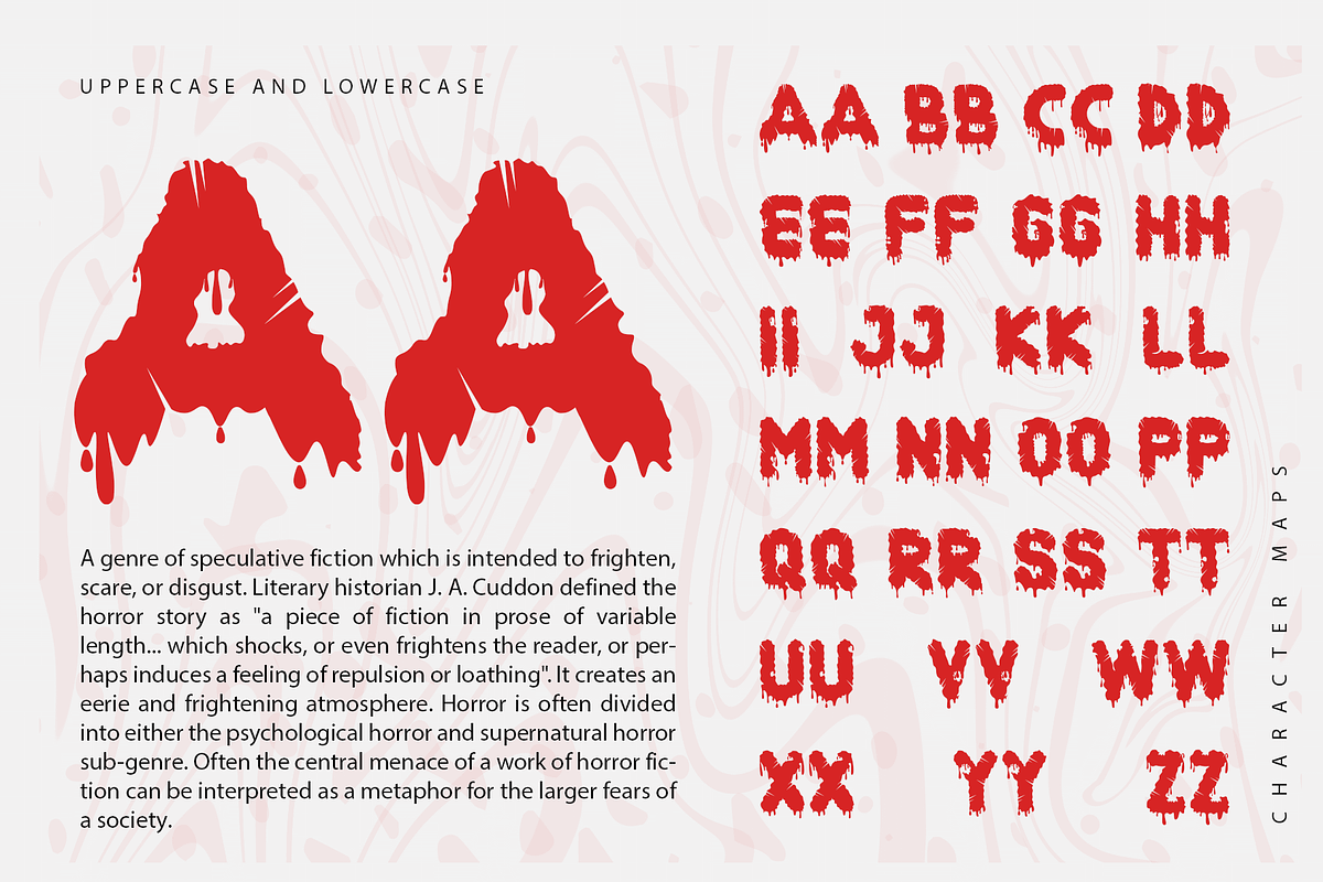 Histery - Modern Horror Typeface, a Blackletter Font by overlaytemplates (Photo 4 of 5)