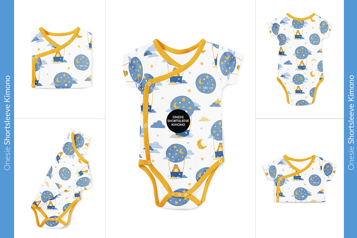 20x Baby Onesies BUNDLE Mock-up Sets, a Books & Magazine Mockup by BlackMocca (Photo 12 of 28)