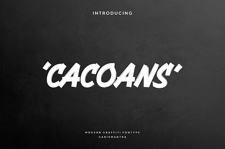 Cacoans, a Script Font by garismantra