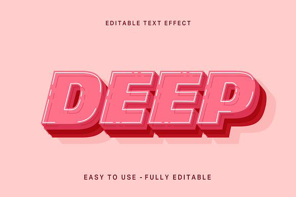 Offset Deep Shadow Text Effect preview 3