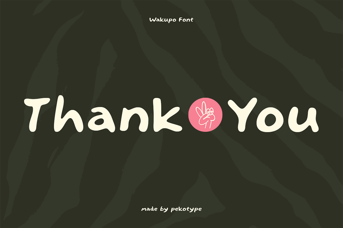 WAKUPO - Unique Display Font, a Font by Pekotype (Photo 15 of 15)
