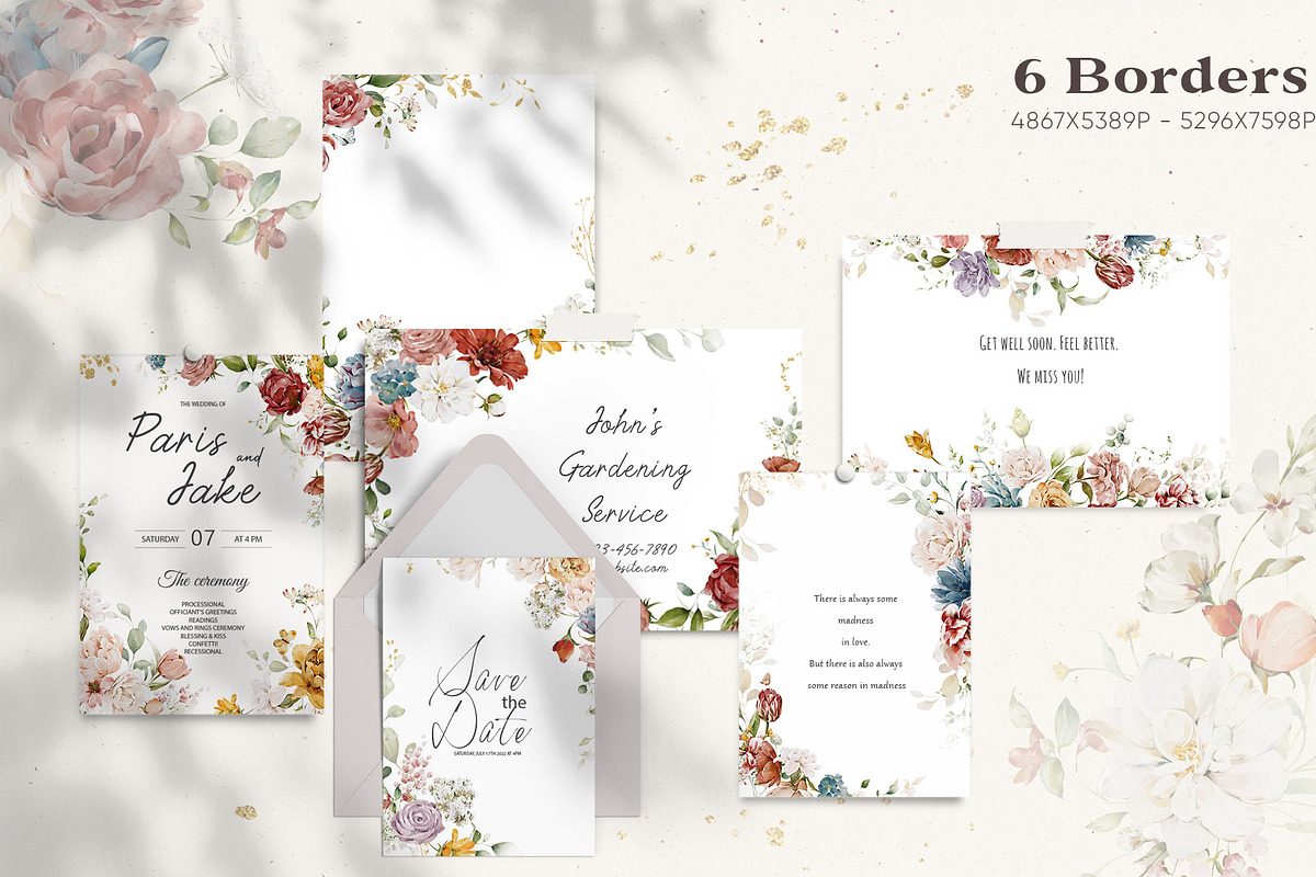 Watercolor Flower Collection, a Decorative Illustration by Damian Roh (Photo 12 of 19)