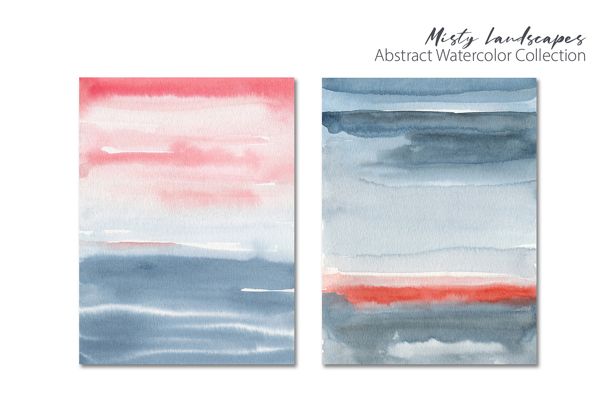 Misty Watercolor Landscapes, a Background Graphic by Marmoris.Arts (Photo 5 of 18)
