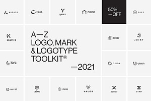 A-Z Logo, Mark & Logotype Toolkit