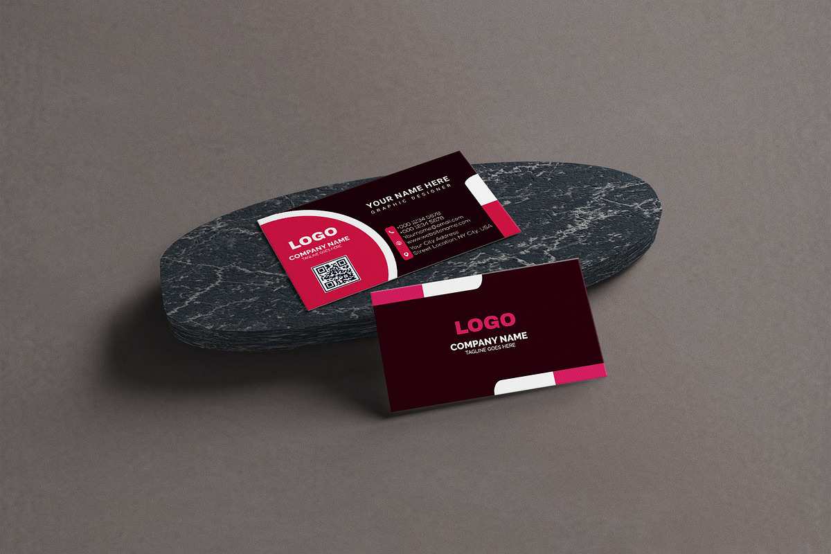 Corporate Business Card template, a Business Card Template by Vitoria's Collection (Photo 3 of 3)
