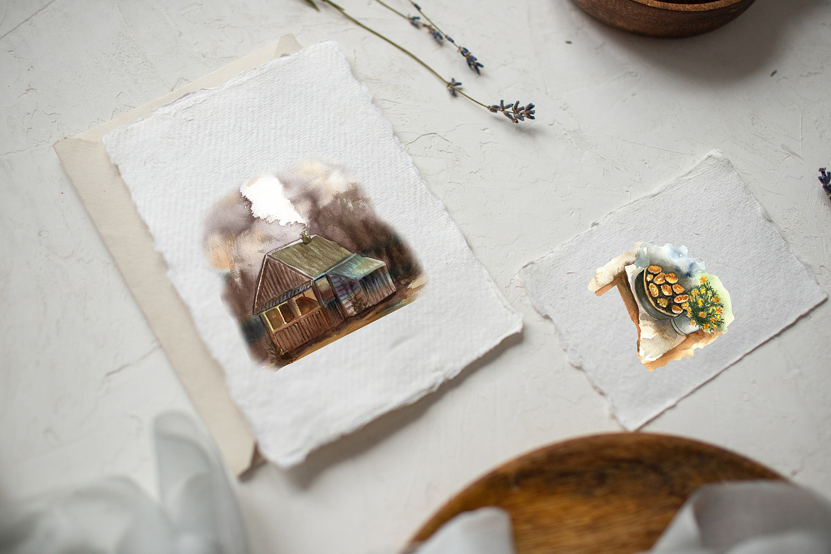 Watercolor Slow Living Collection, an Illustration by ViolettaKh (Photo 8 of 15)