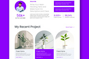 Portfolio Landing Page Web Template, a Landing Page Template by MightyDesign (Thumbnail 3 of 8)