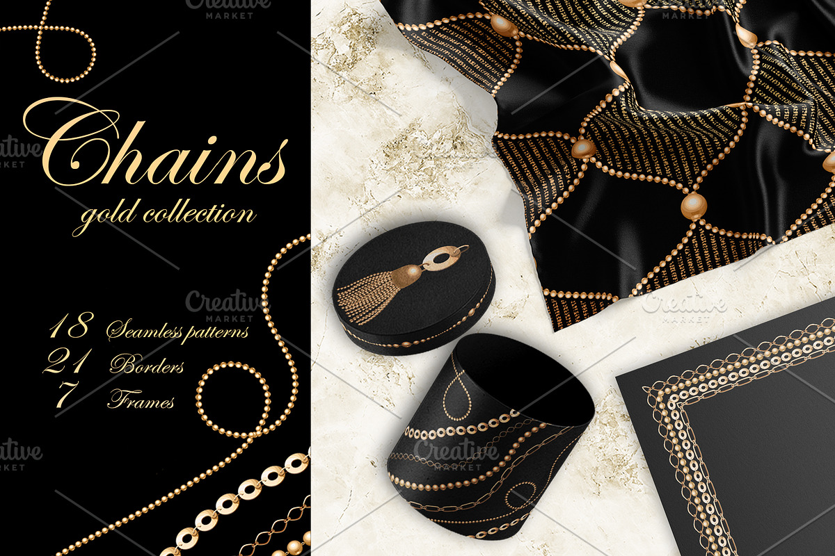 Chains gold collection, a Pattern Graphic by Sam2211 (Photo 1 of 13)