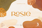 Rosie Sans - Gorgeous Typeface, a Sans Serif Font by Kaligra.co (Thumbnail 1 of 44)
