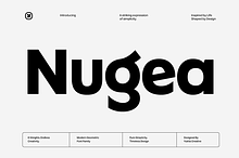 Nugea - Geometric Font Family