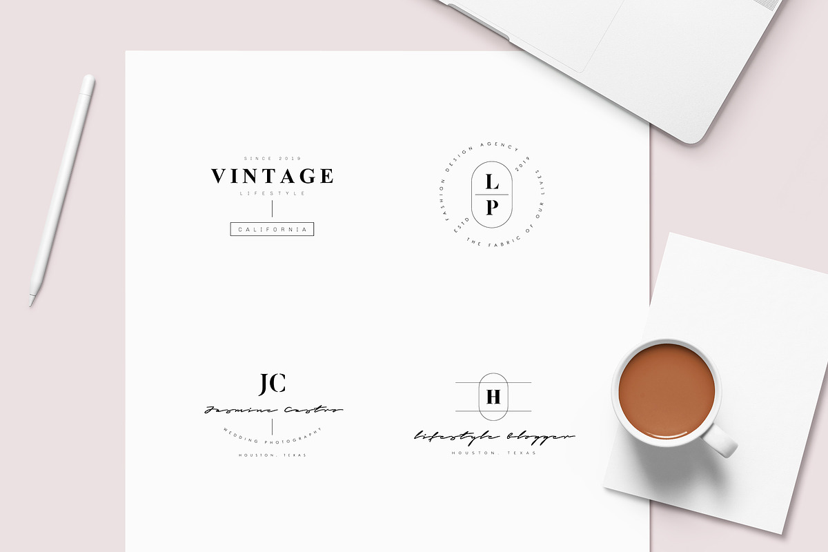 200 Trending Minimal Logo Bundle, a Branding & Logo Template by XpertgraphicD (Photo 4 of 52)