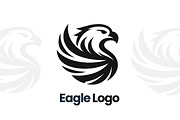 Black Eagle Modern Vector Logo, a Branding & Logo Template by diaupplestudio (Thumbnail 1 of 8)