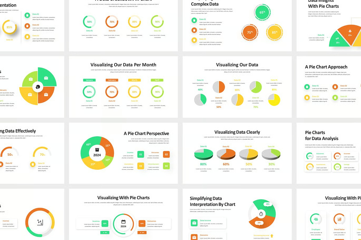 Pie Chart Infographic GSlides,PPoint, a Presentation Template by Fit-tee (Photo 2 of 2)