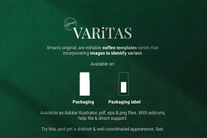 Varitas V3 Coffee Label Templates