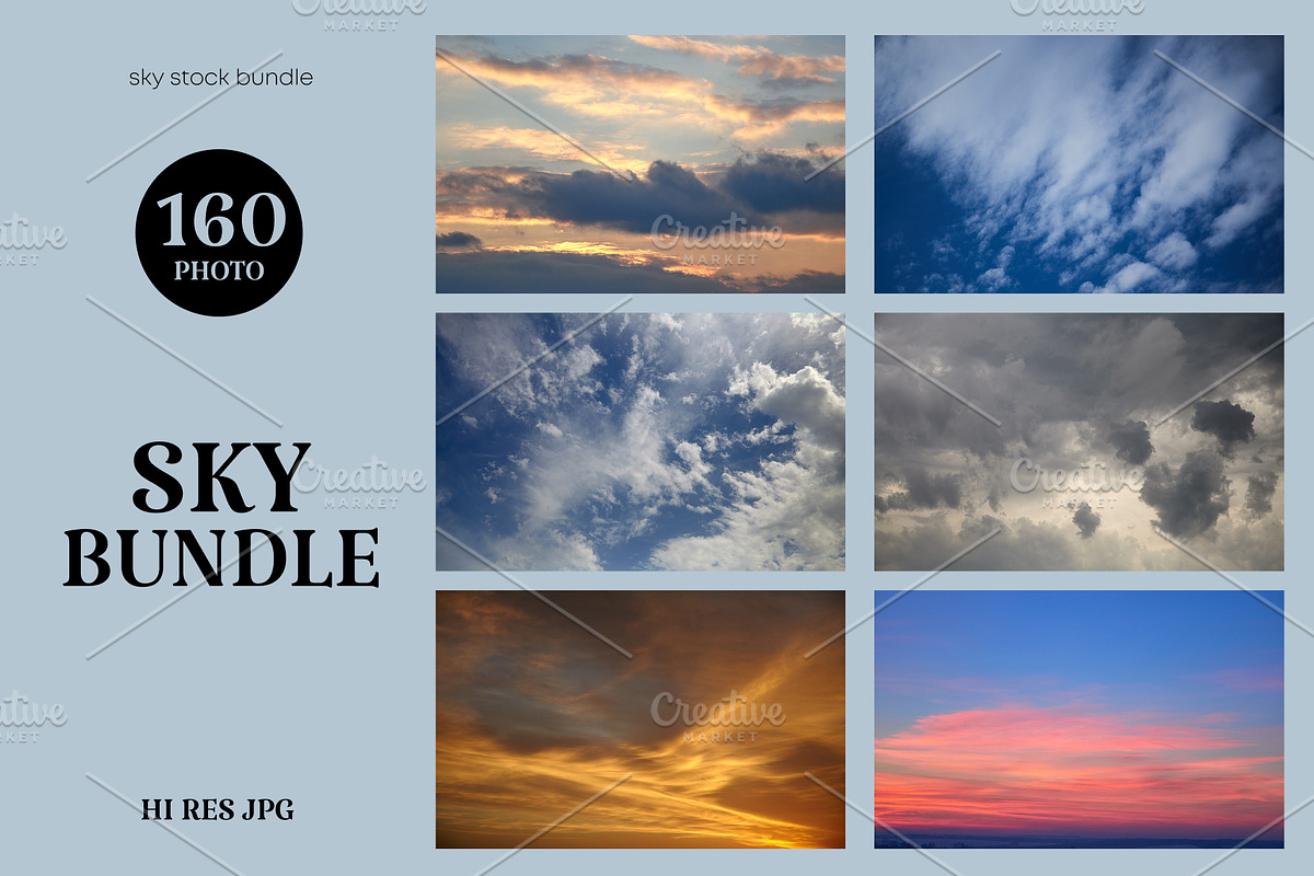 160 Photo Sky Stock Bundle, a Nature Photo by PopotLane (Photo 1 of 5)