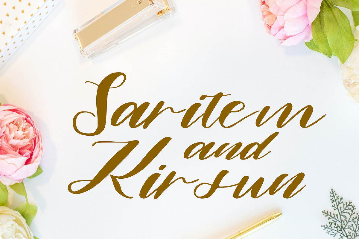 alamanda font, a Script Font by Mariyana (Photo 4 of 6)
