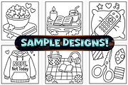Easy Comfy Girl Self Care Coloring, a Person Illustration by Craftsbeefy (Thumbnail 2 of 4)