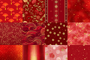 Lunar New Year Chinese Digital Paper, a Background Graphic by LA Design (Thumbnail 2 of 10)