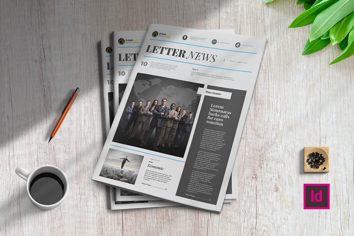 Letter News | Newsletter Template, a Magazine Template by spidergraph