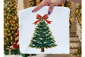 Colorful Coquette Glitter Christmas, an Illustration by Libby Wishes