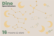 Dino Space Adventure – Vector Set, an Animal Illustration by moja doodle (Thumbnail 4 of 11)