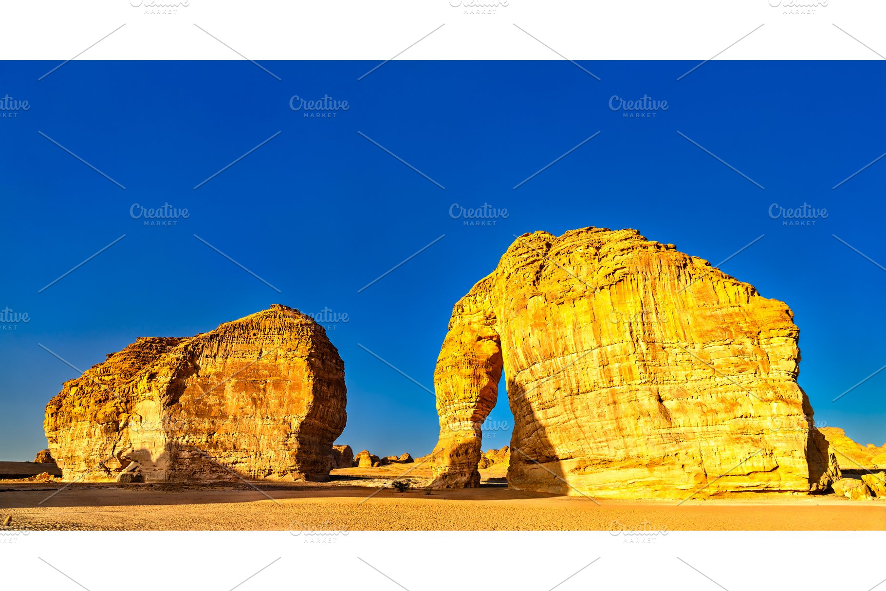 Massive Elephant Rock formation in Al Ula Saudi Arabia, a Nature Photo by Leonid Andronov