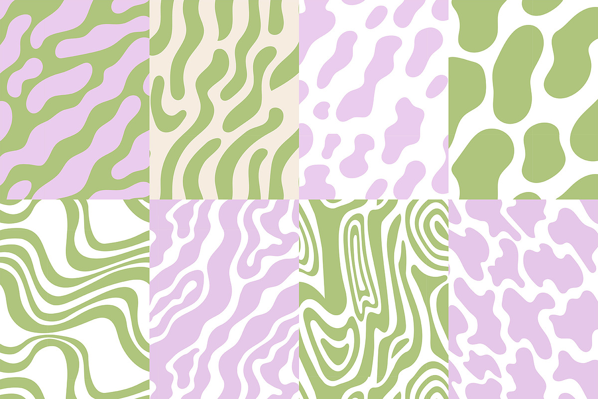 Y2K Wavy Patterns collection, a Pattern Graphic by Felizabeth Design (Photo 4 of 13)