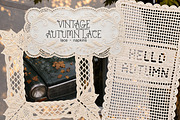 Vintage Autumn Lace Collection PNG, an Object Graphic by DreamoraArt (Thumbnail 3 of 8)