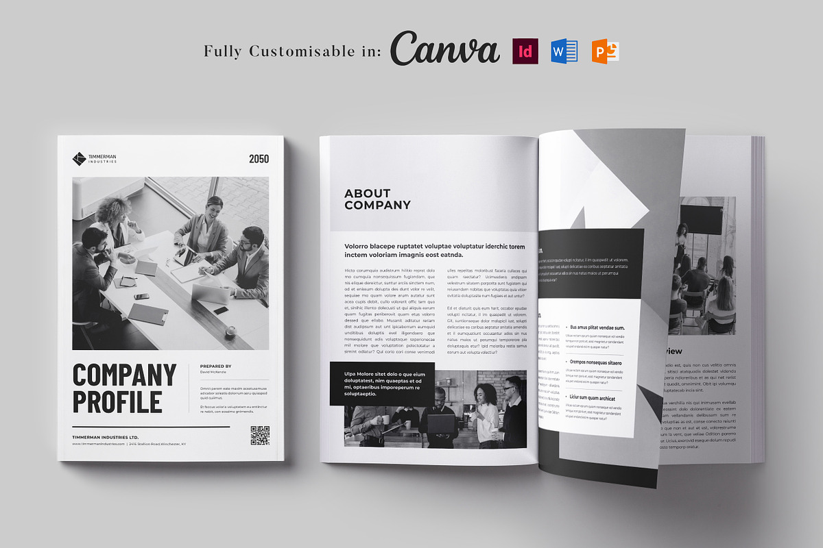 Business Profile Template | Canva, a Brochure Template by DesVert (Photo 1 of 6)