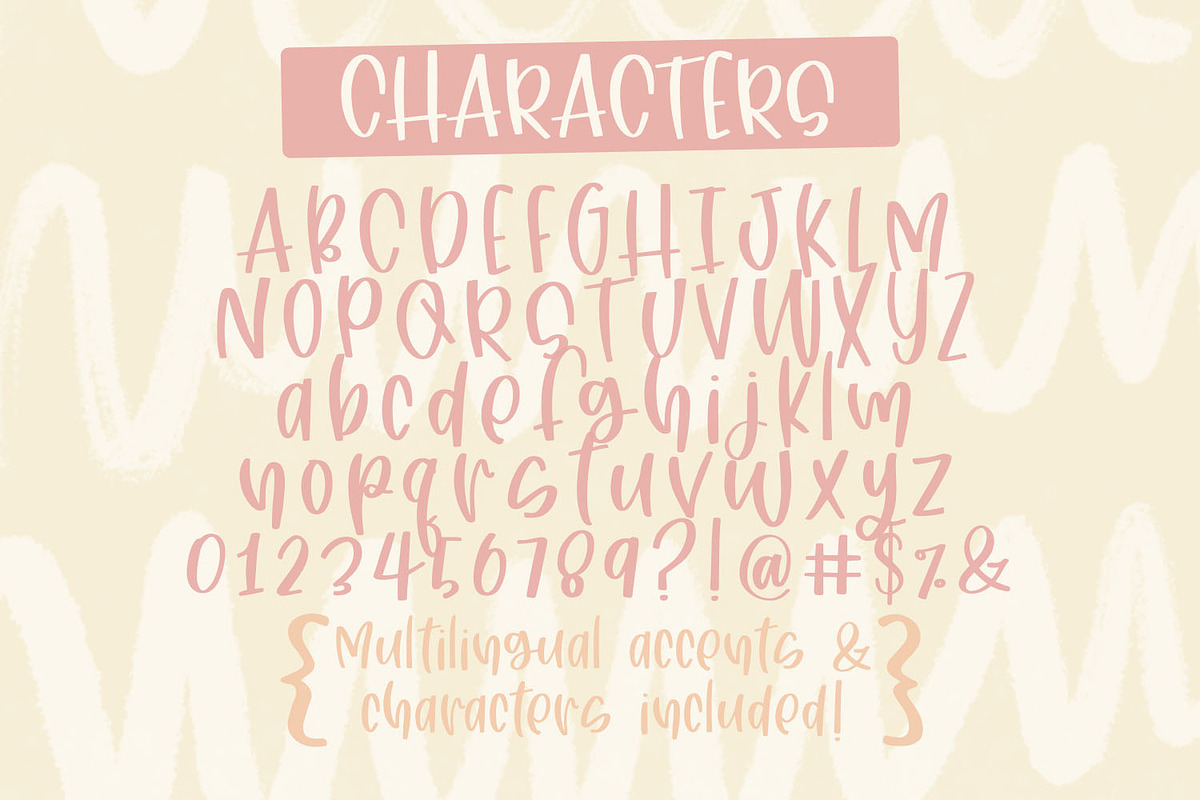 Sun Kissed Hand Lettered Font, a Font by Dansie Design (Photo 7 of 7)