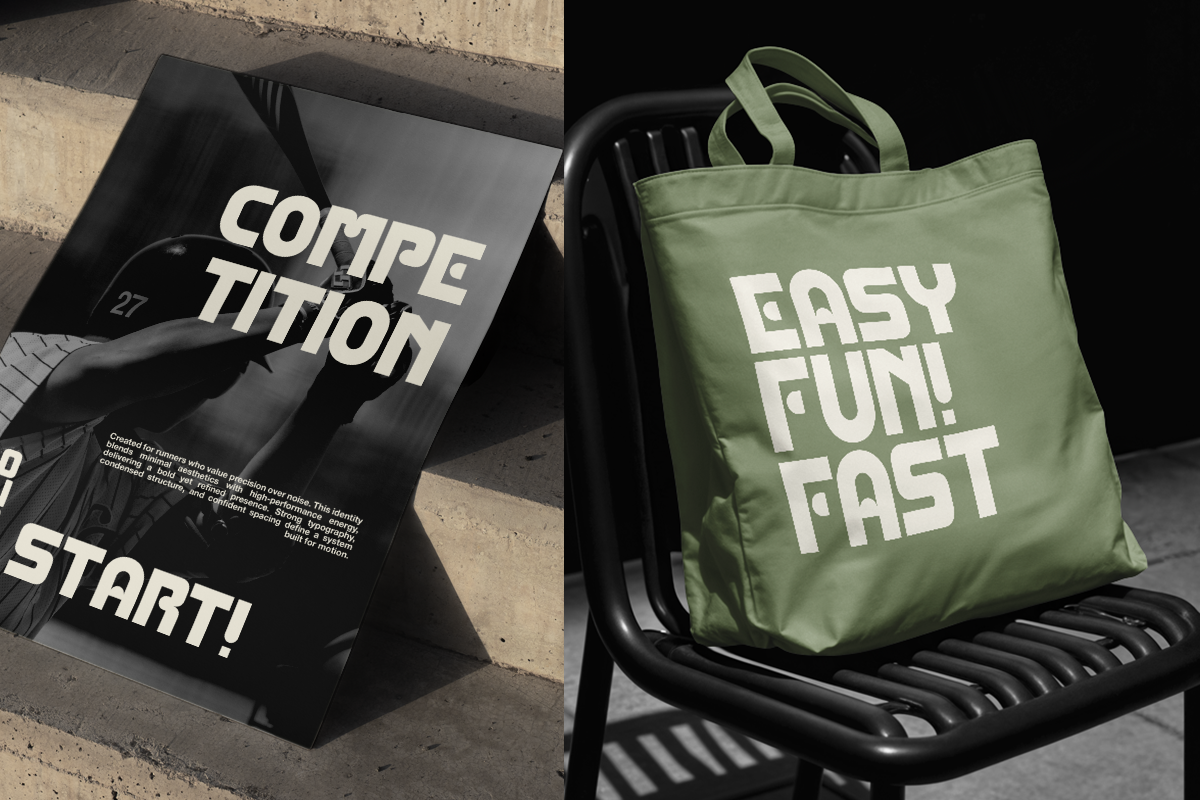 Kemar - Modern Sport Font, a Sans Serif Font by Pandeka Studio (Photo 4 of 9)