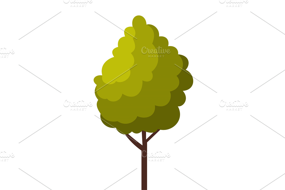 Green Tree, Summer Landscape Design, an Object Illustration by TopVectors