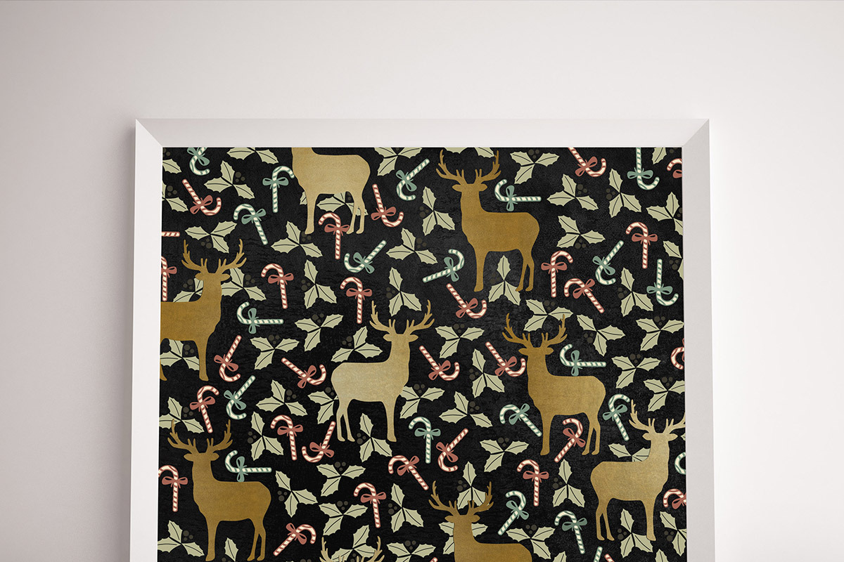 Chalk & Gold Merry Christmas Papers, a Texture Graphic by Chus Moreno Studio (Photo 4 of 6)