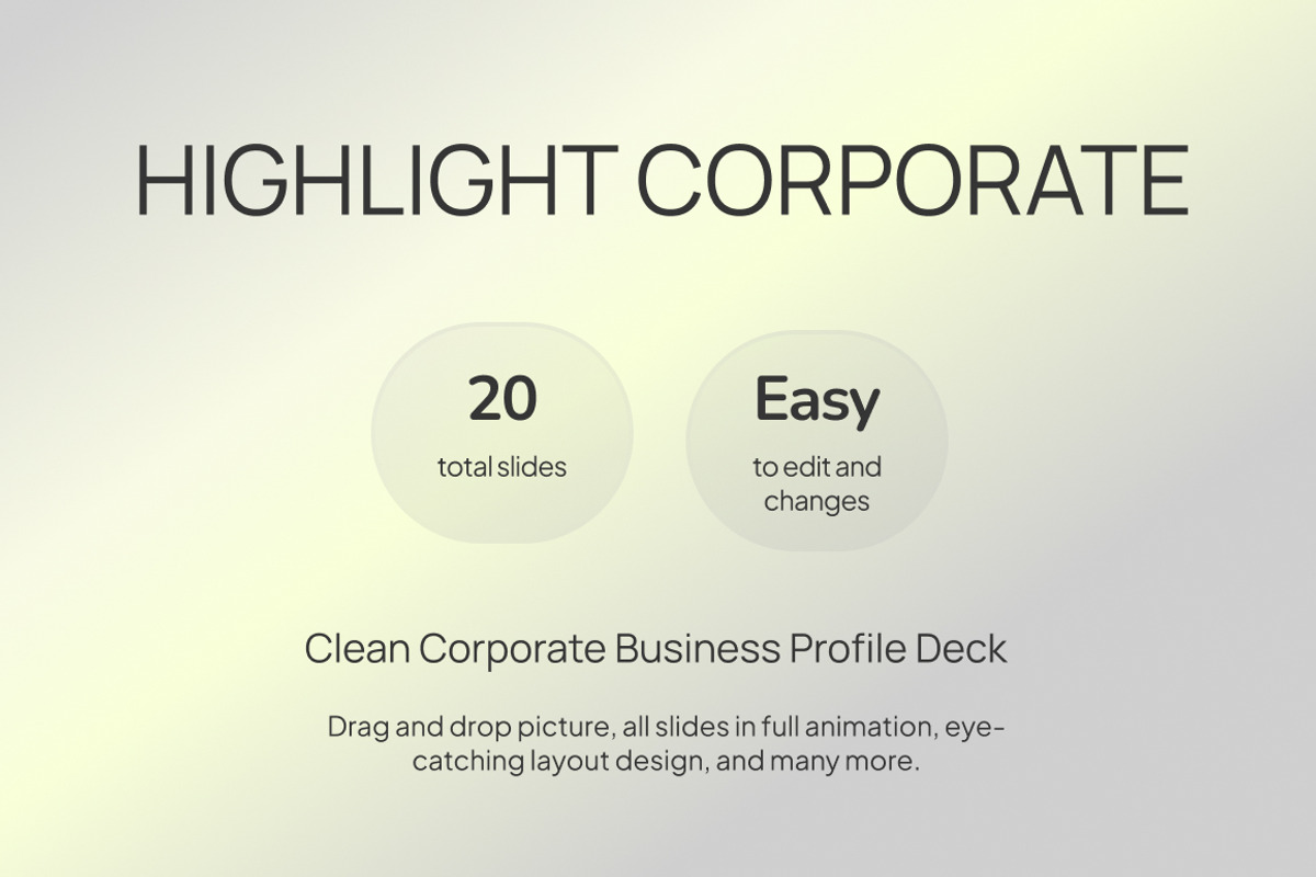 Corporate Business Profile Keynote, a Presentation Template by Loin Studio (Photo 2 of 4)
