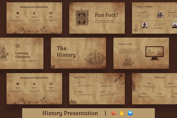 History Presentation Template preview 5