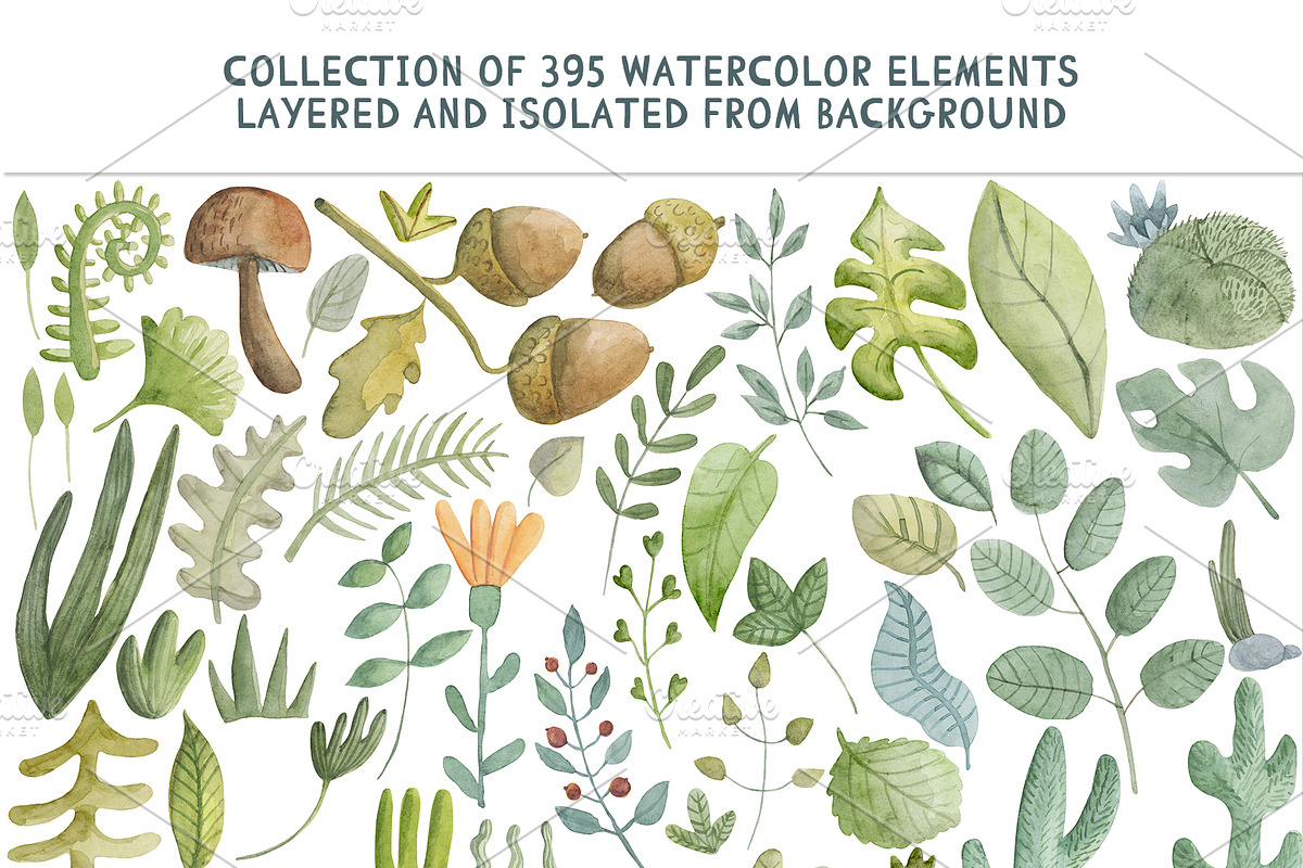 Watercolor Alphabet poster, cards, an Education Illustration by My watercolor shop (Photo 12 of 13)