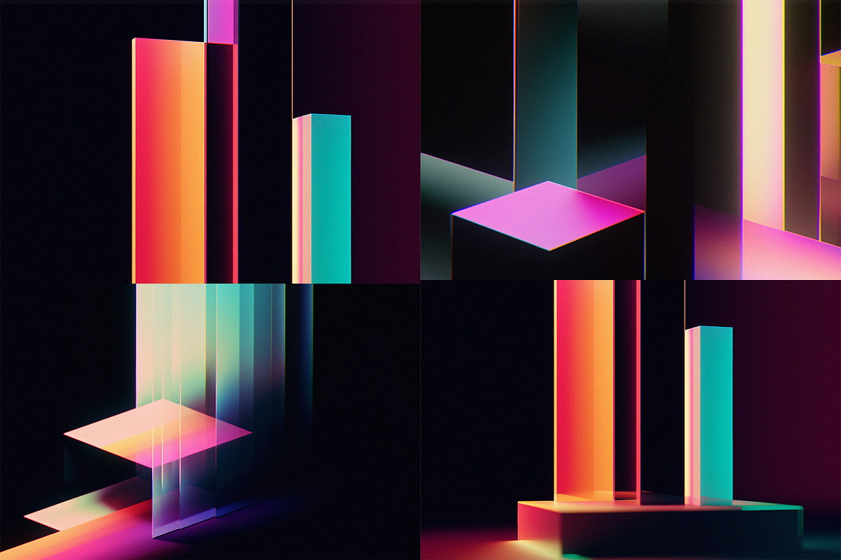 Chroma Glass Abstract Backgrounds, a Background Graphic by codetoform (Photo 3 of 7)