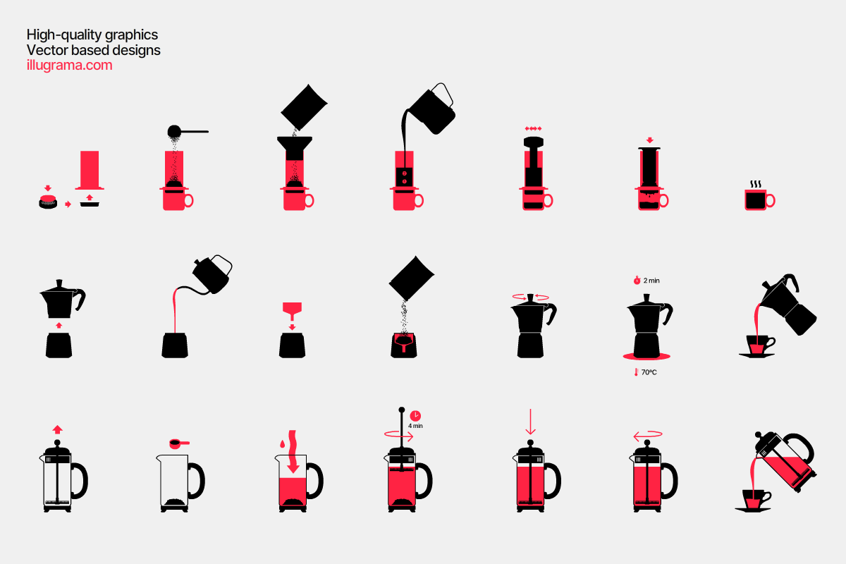 Coffee - Modern Graphics, a Food Illustration by illugrama (Photo 15 of 18)