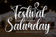 Festival Saturday | Script Font
