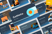 Scooter Motorcycle Google Slides, a Presentation Template by BeadyLab (Thumbnail 1 of 6)