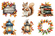 Vintage Autumn Clipart Png, an Illustration by SinaCreation (Thumbnail 5 of 7)