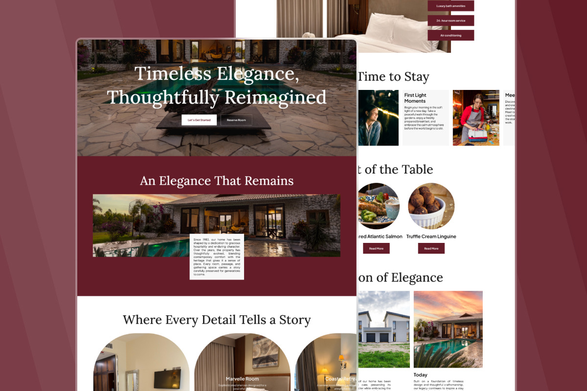 Solara Heritage Luxury Hotel Landing, a Landing Page Template by trabaskriya (Photo 4 of 5)